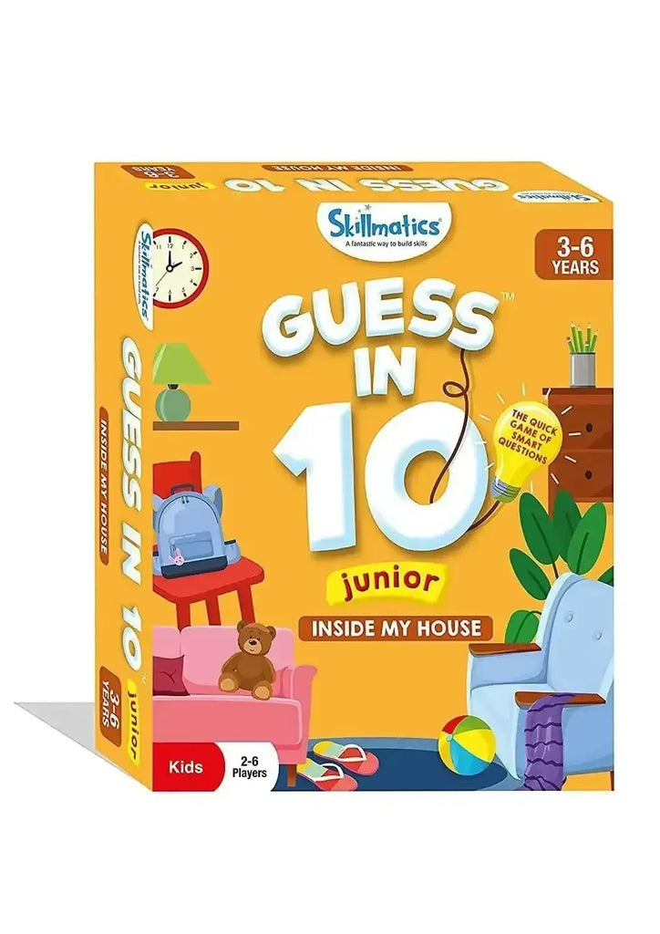 Skillmatics Guess in 10 Junior Inside My House – Educational Card Game for Preschoolers | Develop Cognitive & Communication Skills - Naivri