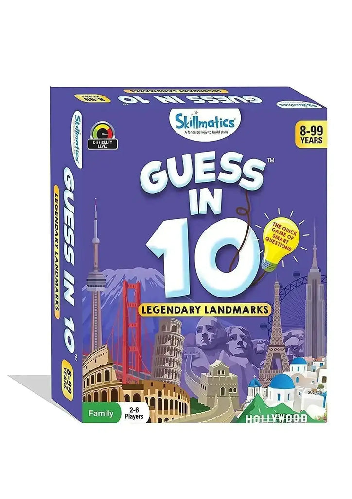 Skillmatics Guess in 10 Legendary Landmark | Learn Global History, Culture & Geography Through an Exciting Card Game | Family & Kids Game - Naivri