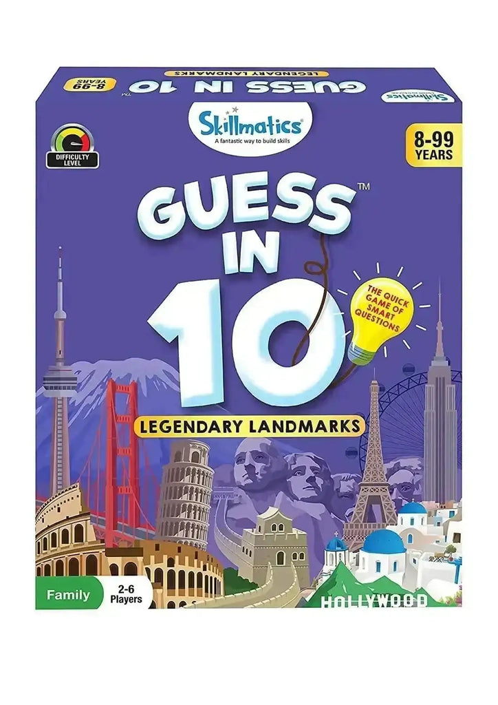 Skillmatics Guess in 10 Legendary Landmark | Learn Global History, Culture & Geography Through an Exciting Card Game | Family & Kids Game - Naivri