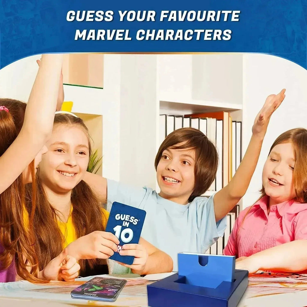 Skillmatics Guess in 10 Marvel | Marvel Trivia Card Game for Kids, Teens & Families | Test Your Marvel Universe Knowledge - Naivri