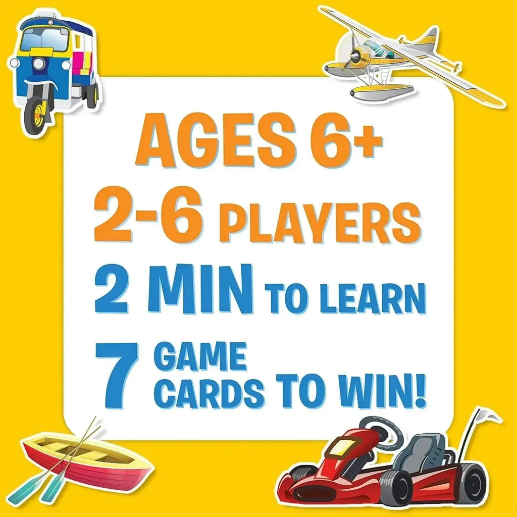 Skillmatics Guess in 10 Things That Go | Transport-Themed Card Game for Kids | Ask, Think, and Guess the Vehicle - Naivri