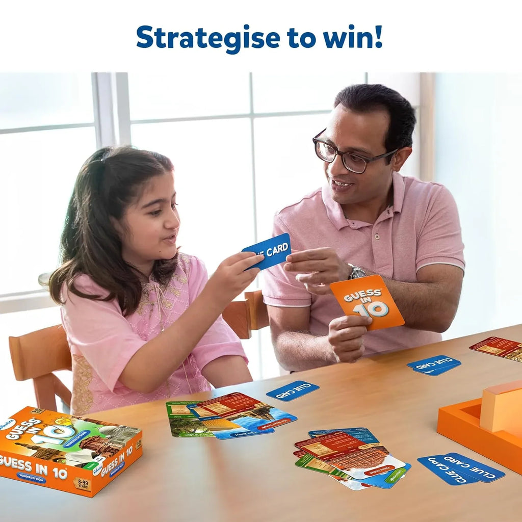 Skillmatics Guess in 10: Wonders of India | Educational Card Game for Ages 8+ | Trivia, Strategy & Family Fun - Naivri