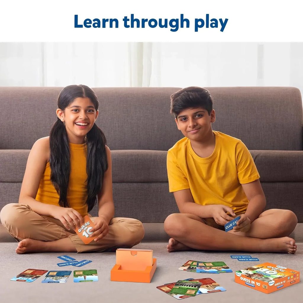 Skillmatics Guess in 10: Wonders of India | Educational Card Game for Ages 8+ | Trivia, Strategy & Family Fun - Naivri