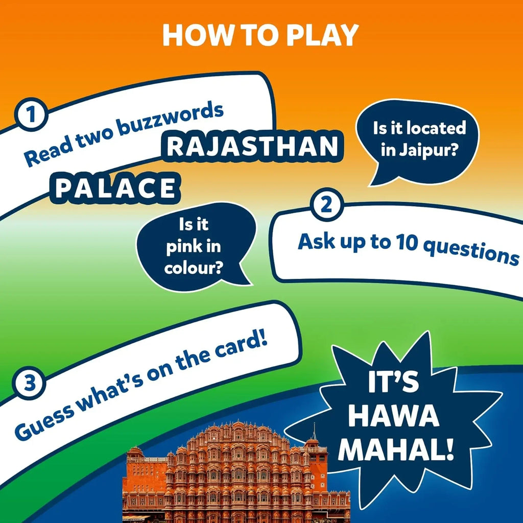 Skillmatics Guess in 10: Wonders of India | Educational Card Game for Ages 8+ | Trivia, Strategy & Family Fun - Naivri