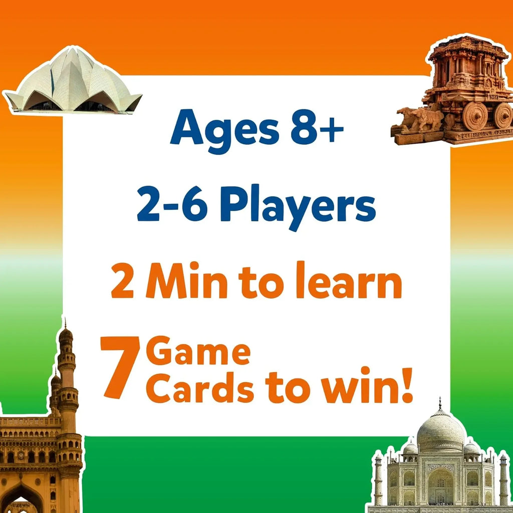 Skillmatics Guess in 10: Wonders of India | Educational Card Game for Ages 8+ | Trivia, Strategy & Family Fun - Naivri