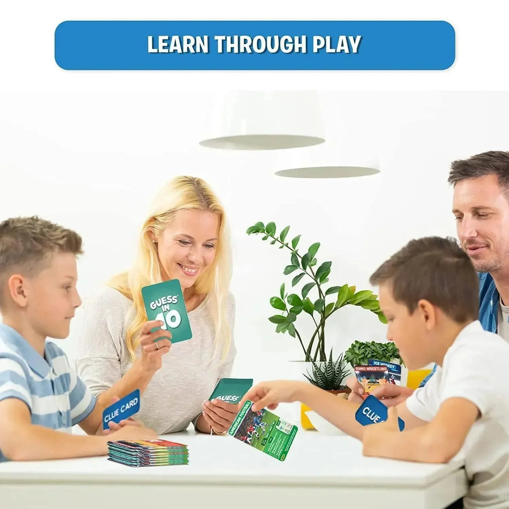 Skillmatics Guess in 10: World of Sports | 50 Sports Trivia Card Game | Educational Game for Kids | 2–6 Players - Naivri