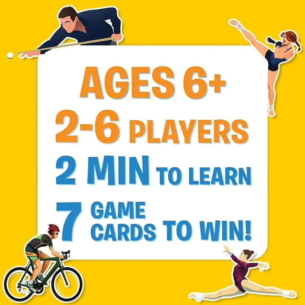Skillmatics Guess in 10: World of Sports | 50 Sports Trivia Card Game | Educational Game for Kids | 2–6 Players - Naivri