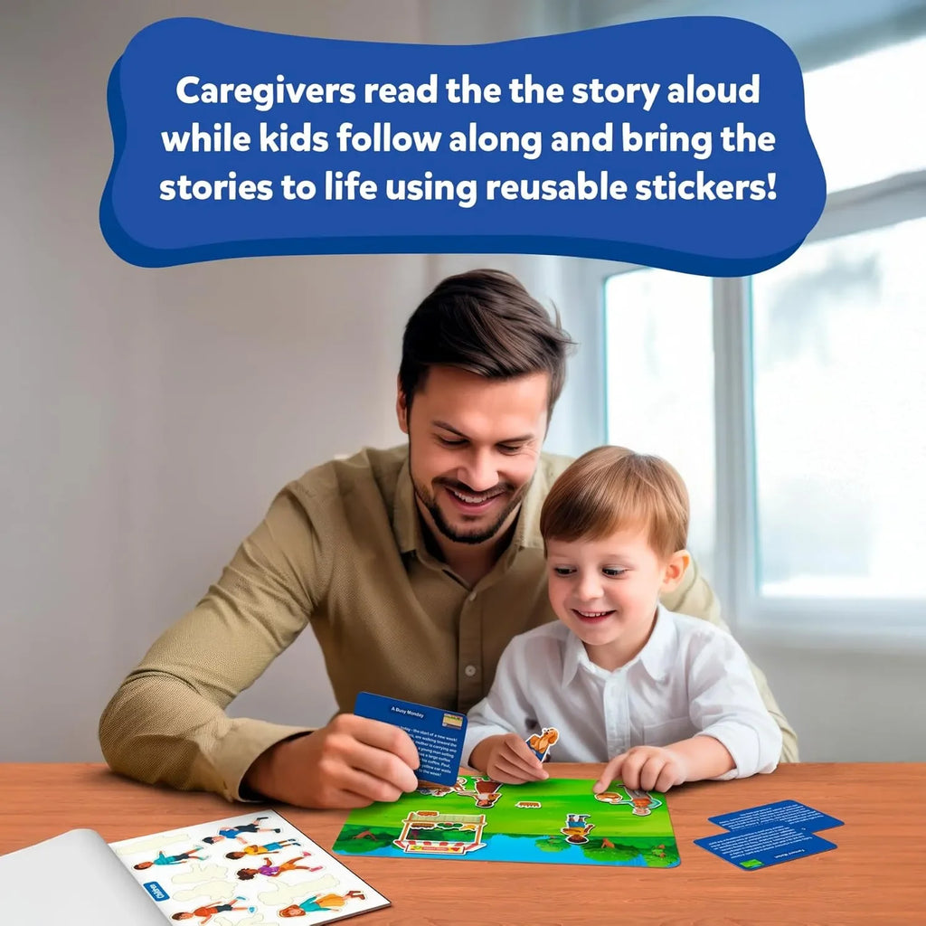Skillmatics Learning Stickers - 150+ Reusable Stickers for Creative Storytelling & Skill-Building | Educational Travel Activity | Preschool & Kindergarten Toy | Ages 3–7 - Naivri
