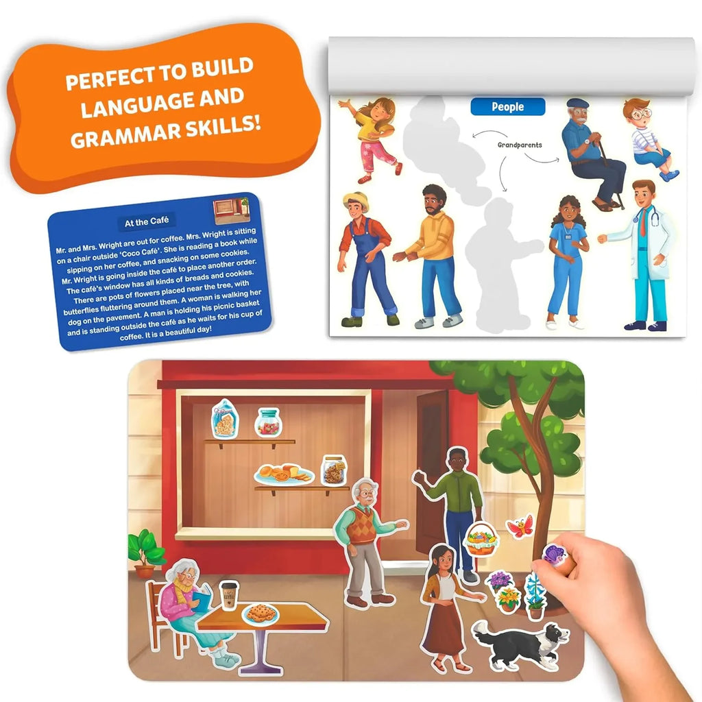 Skillmatics Learning Stickers - 150+ Reusable Stickers for Creative Storytelling & Skill-Building | Educational Travel Activity | Preschool & Kindergarten Toy | Ages 3–7 - Naivri