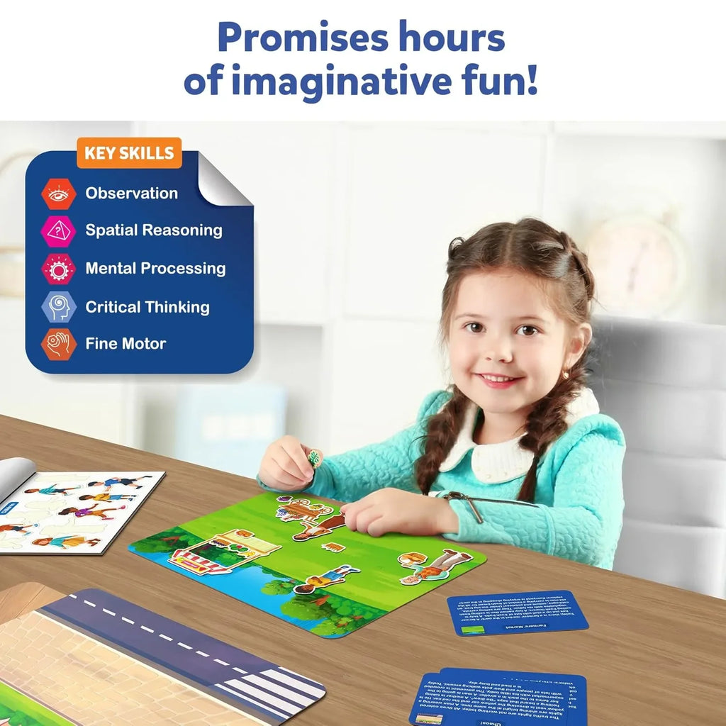 Skillmatics Learning Stickers - 150+ Reusable Stickers for Creative Storytelling & Skill-Building | Educational Travel Activity | Preschool & Kindergarten Toy | Ages 3–7 - Naivri