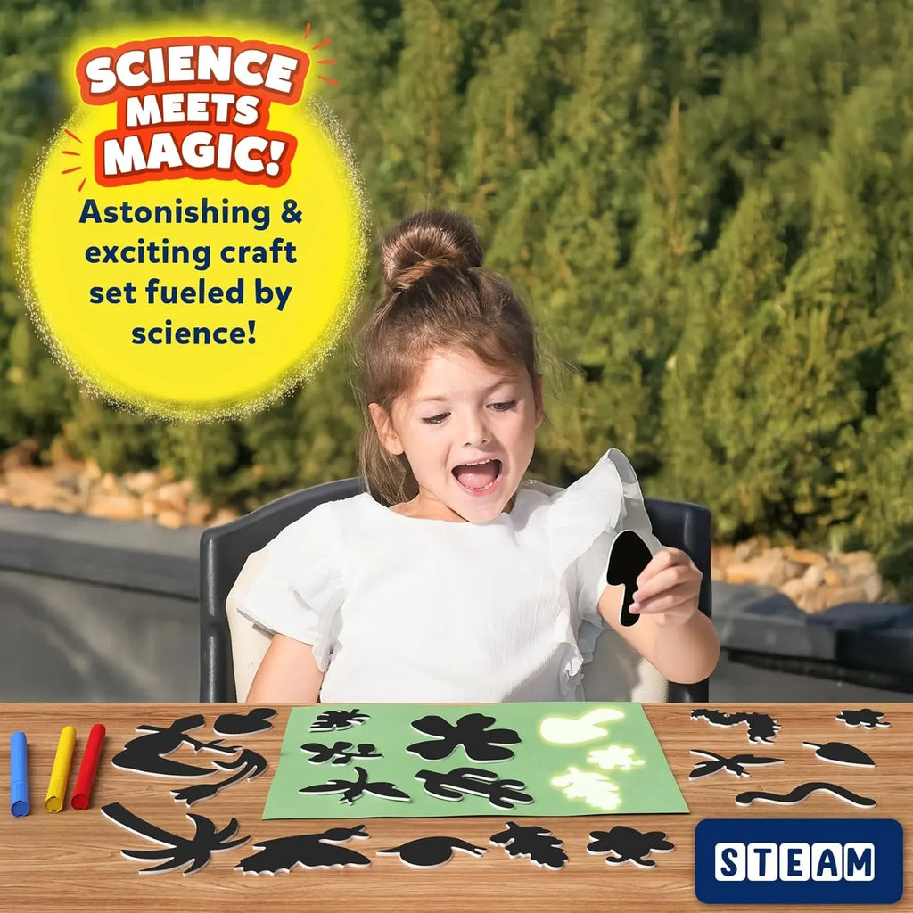 Skillmatics Magical Sun Paper Art Kit | Mess-Free STEM Craft Kit for Kids | Design with Stencils & Sunlight | Creative Indoor & Outdoor Fun | Ideal Gifts for Ages 4–12 - Naivri