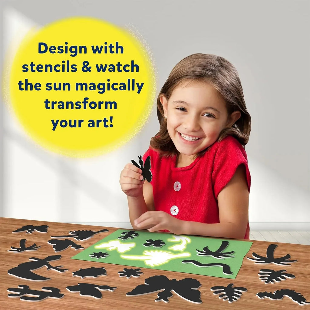 Skillmatics Magical Sun Paper Art Kit | Mess-Free STEM Craft Kit for Kids | Design with Stencils & Sunlight | Creative Indoor & Outdoor Fun | Ideal Gifts for Ages 4–12 - Naivri