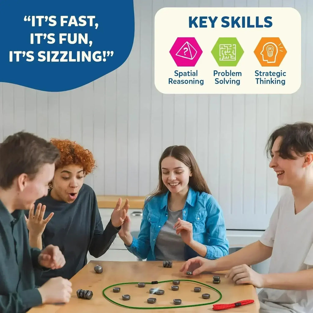 Skillmatics Magnetic Strategy Challenge – Fast-Paced Family Game for Ages 4 to 99 - Naivri
