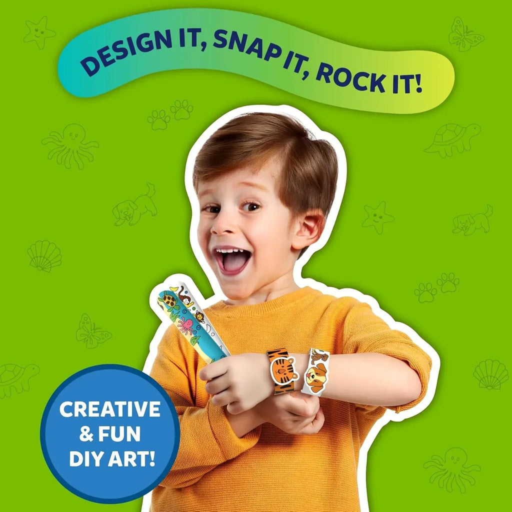 Skillmatics Snap Bandz – DIY Animal-Themed Craft Kit for Kids, 8 Wearable Bands - Naivri