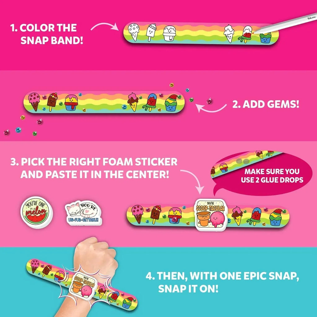 Skillmatics Snap Bandz – DIY Friendship Bracelet Craft Kit for Kids - Naivri