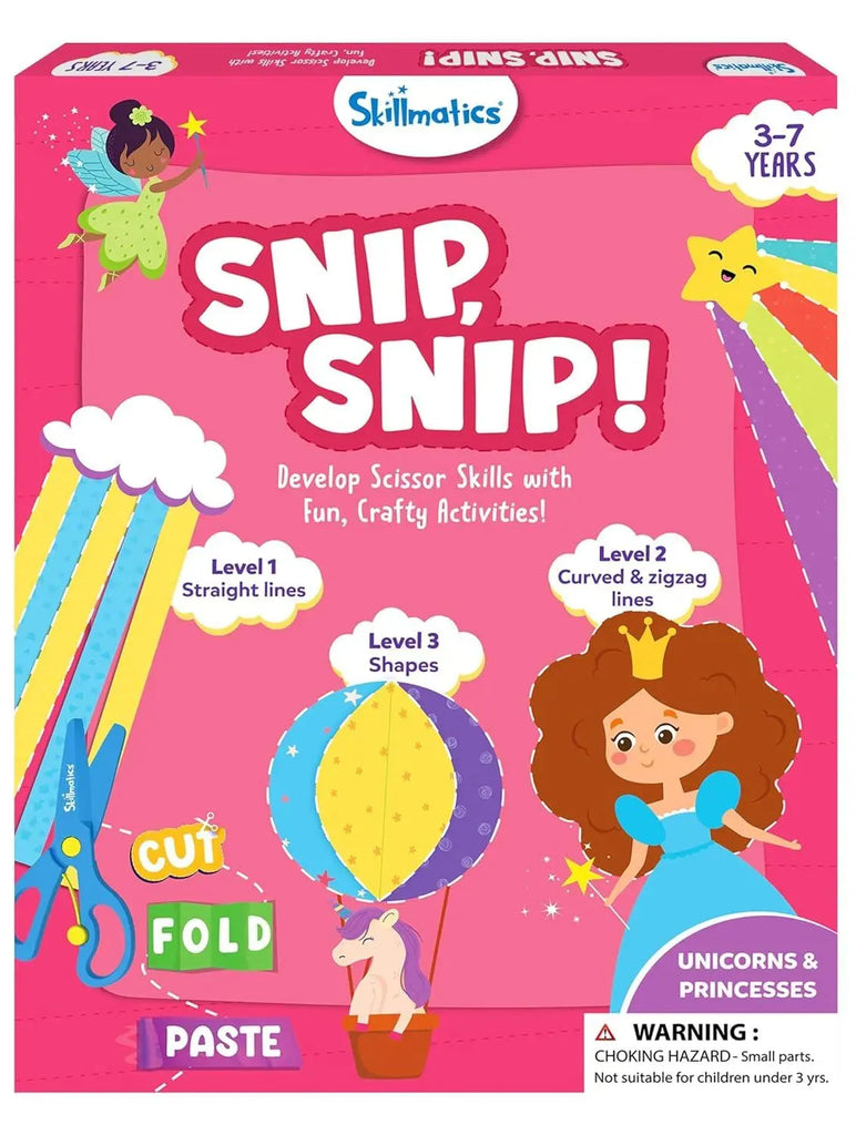 Skillmatics Snip Snip Pink Develop Scissor Skills - Naivri