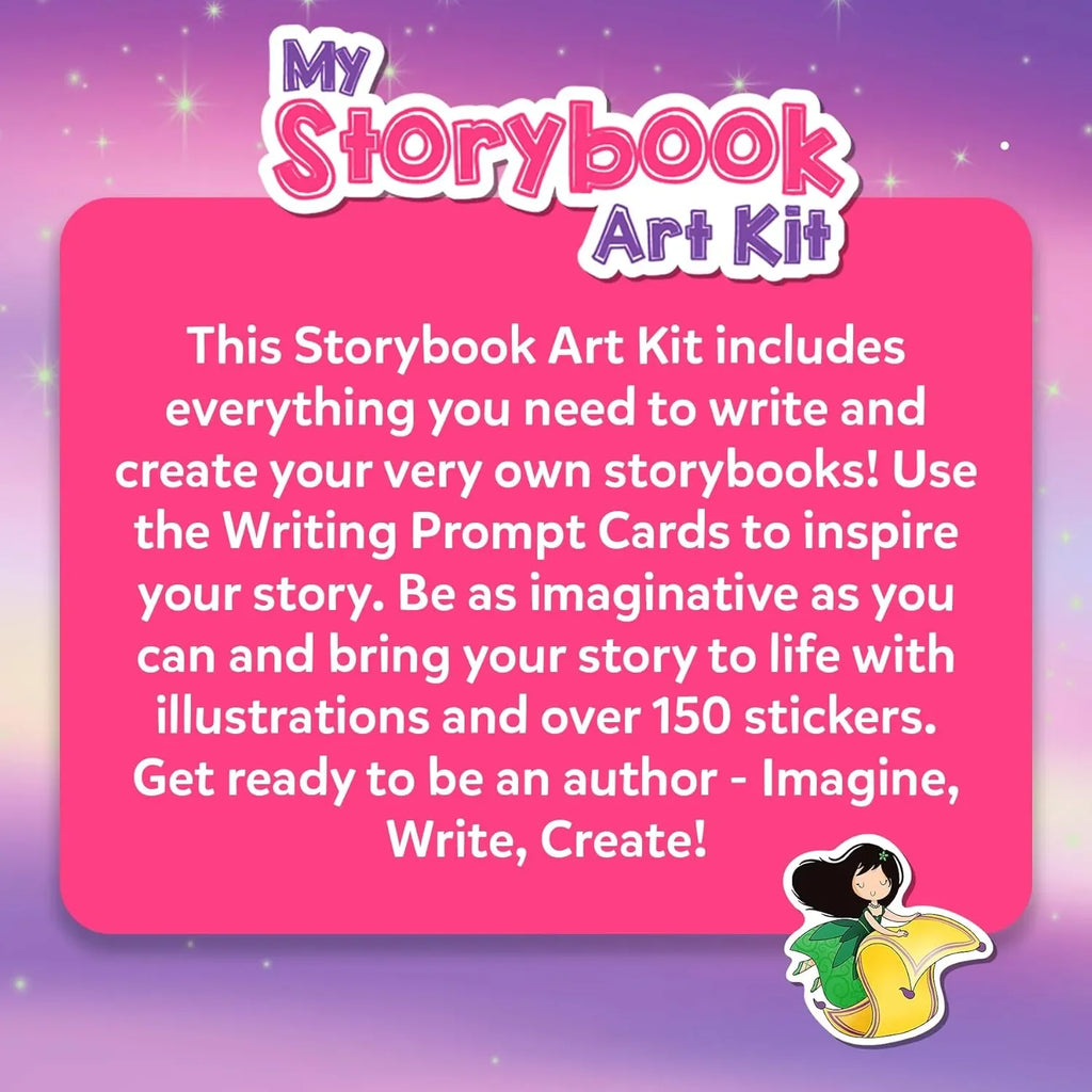 Skillmatics Storybook Art Kit – Create Fairytale Stories | DIY Writing & Craft Kit with 300+ Stickers | Scrapbooking & Journal Activity for Kids Ages 5 to 10 - Naivri