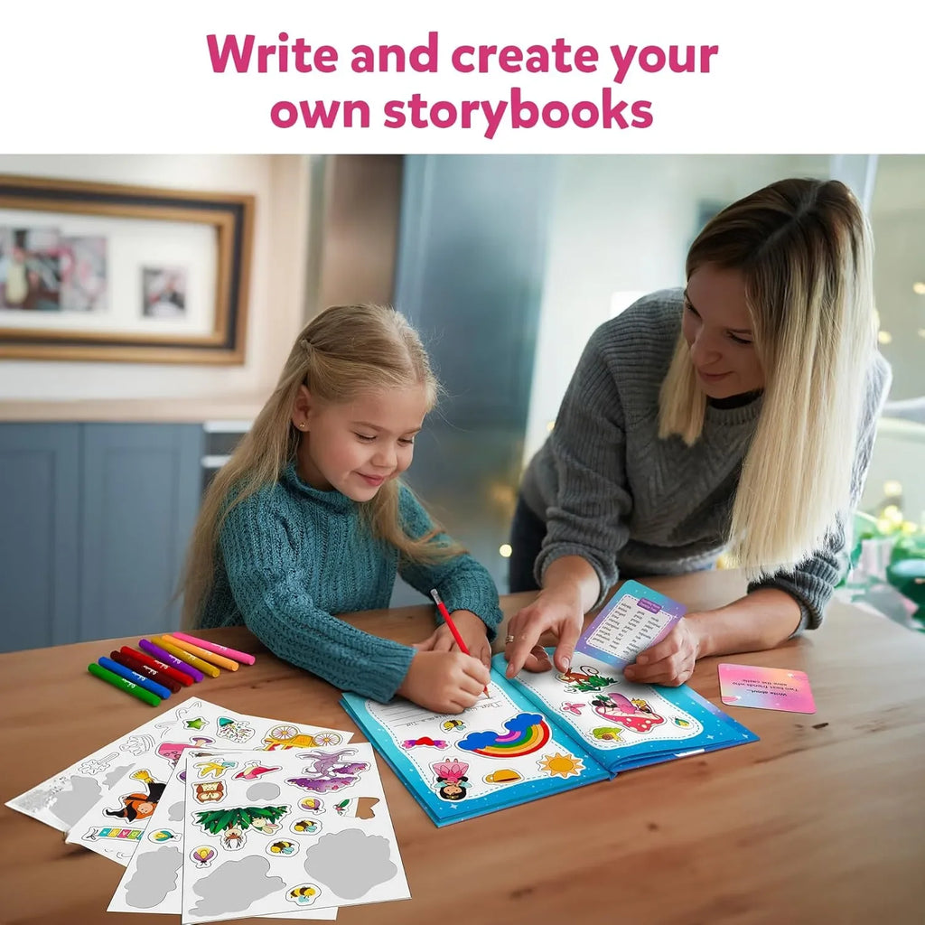 Skillmatics Storybook Art Kit – Create Fairytale Stories | DIY Writing & Craft Kit with 300+ Stickers | Scrapbooking & Journal Activity for Kids Ages 5 to 10 - Naivri