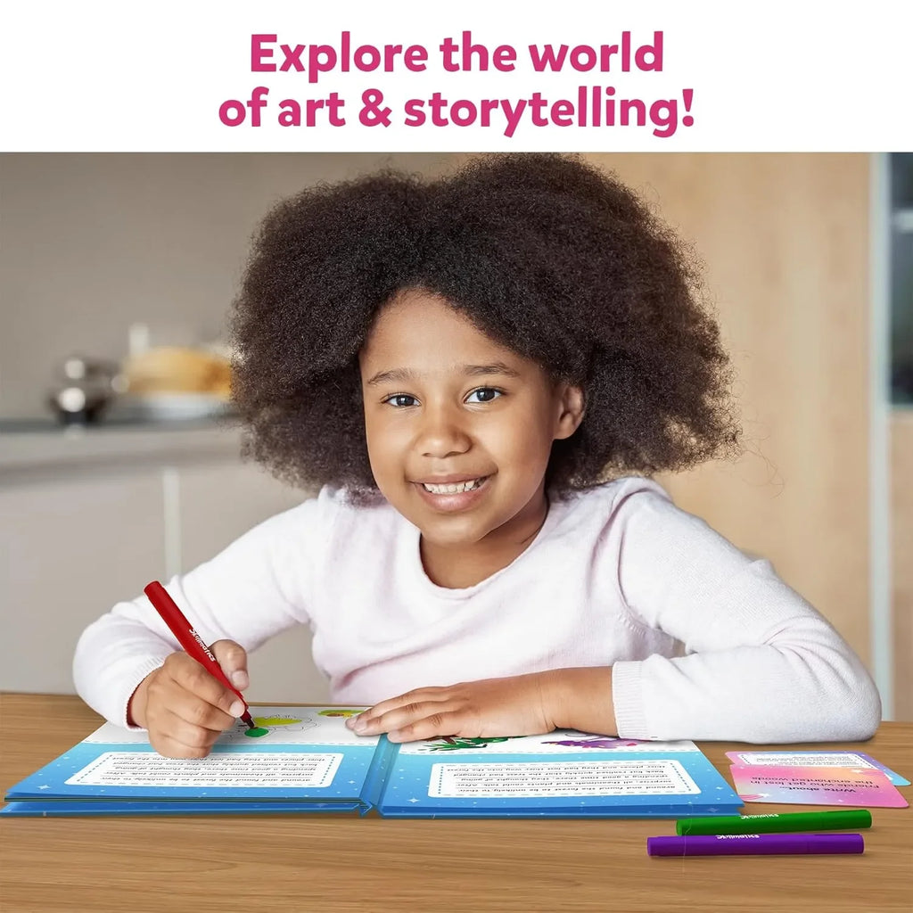 Skillmatics Storybook Art Kit – Create Fairytale Stories | DIY Writing & Craft Kit with 300+ Stickers | Scrapbooking & Journal Activity for Kids Ages 5 to 10 - Naivri