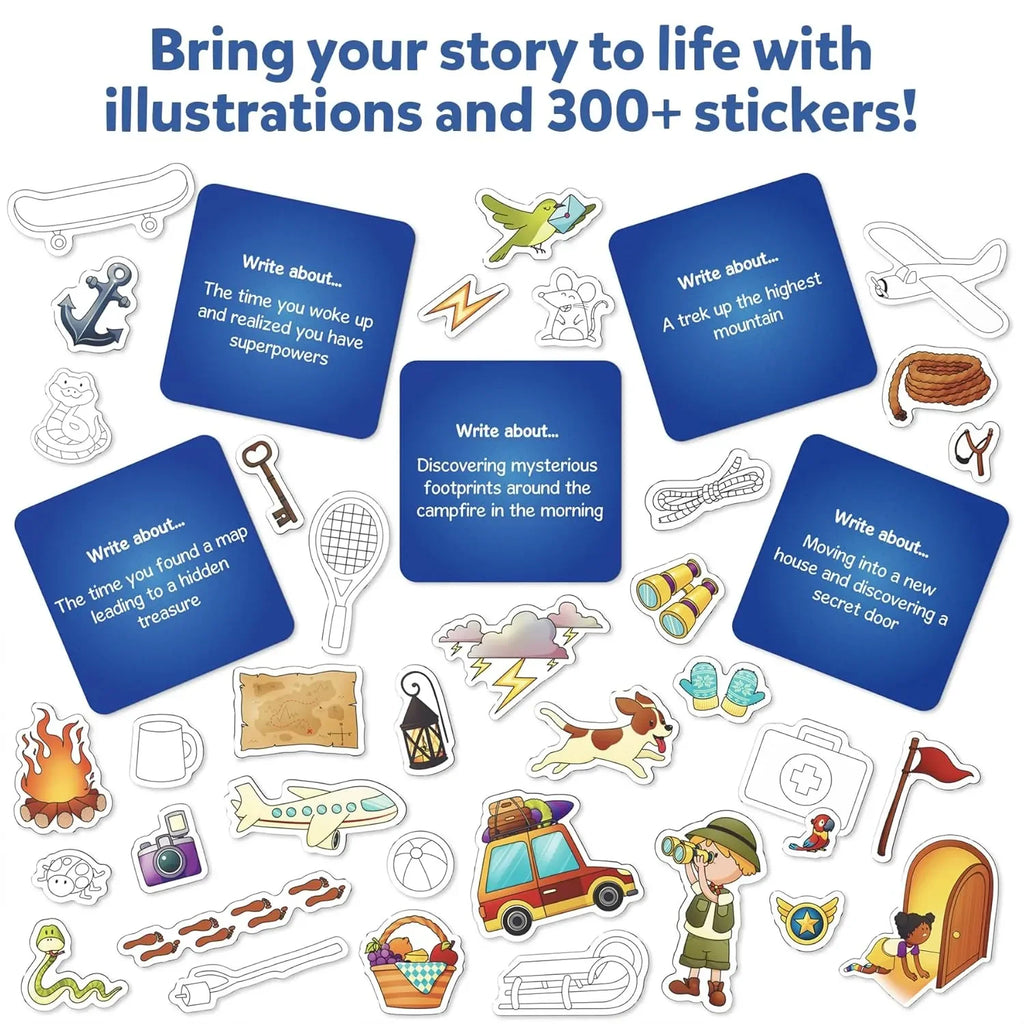 Skillmatics Storybook Art Kit – DIY Creative Writing & Scrapbooking Kit with 300+ Stickers | Hardbound Books | Ideal for Kids Ages 5 to 10 - Naivri