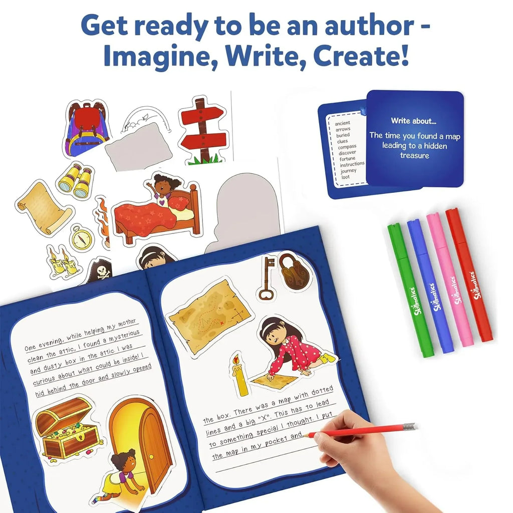 Skillmatics Storybook Art Kit – DIY Creative Writing & Scrapbooking Kit with 300+ Stickers | Hardbound Books | Ideal for Kids Ages 5 to 10 - Naivri