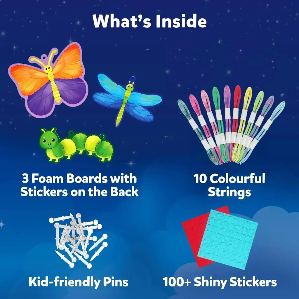 Skillmatics String Art Activity – Bugs & Butterflies | DIY Creative Craft Kit for Kids Ages 6–12 | Mess-Free Art, Fun Indoor Activities & Gifting Option Available Online at Naivri - Naivri