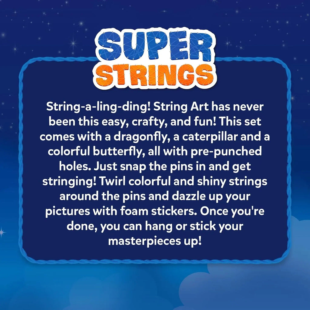 Skillmatics String Art Activity – Bugs & Butterflies | DIY Creative Craft Kit for Kids Ages 6–12 | Mess-Free Art, Fun Indoor Activities & Gifting Option Available Online at Naivri - Naivri