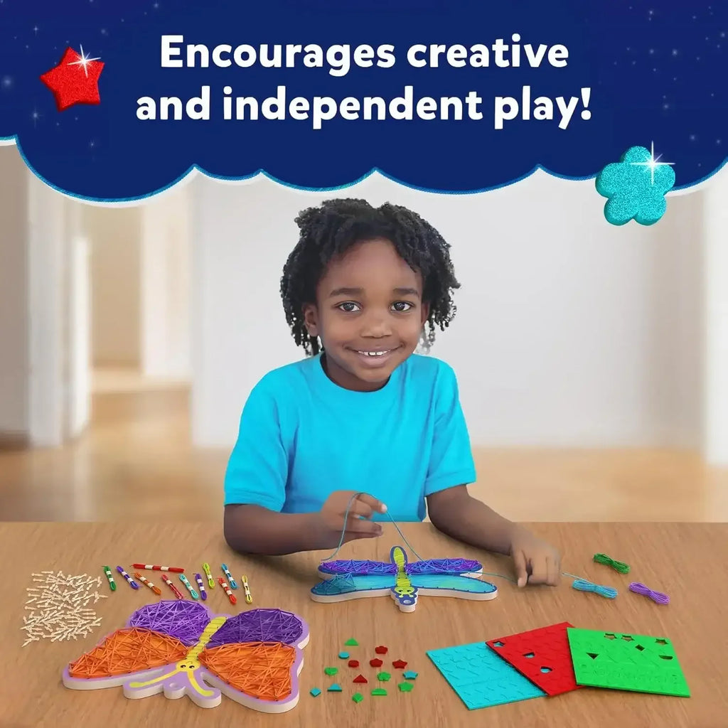 Skillmatics String Art Activity – Bugs & Butterflies | DIY Creative Craft Kit for Kids Ages 6–12 | Mess-Free Art, Fun Indoor Activities & Gifting Option Available Online at Naivri - Naivri