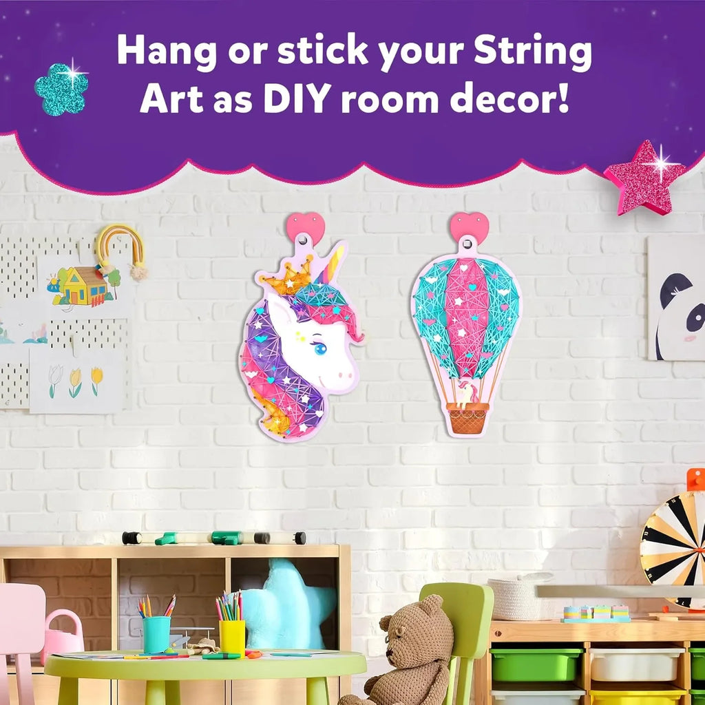 Skillmatics String Art Activity – Unicorn Magic | DIY Creative Craft Kit for Kids Aged 6–12 | Mess-Free Art, Educational Indoor Fun, and Gifting Option - Naivri
