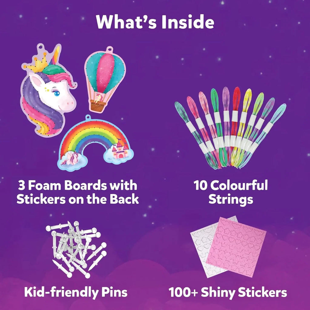 Skillmatics String Art Activity – Unicorn Magic | DIY Creative Craft Kit for Kids Aged 6–12 | Mess-Free Art, Educational Indoor Fun, and Gifting Option - Naivri