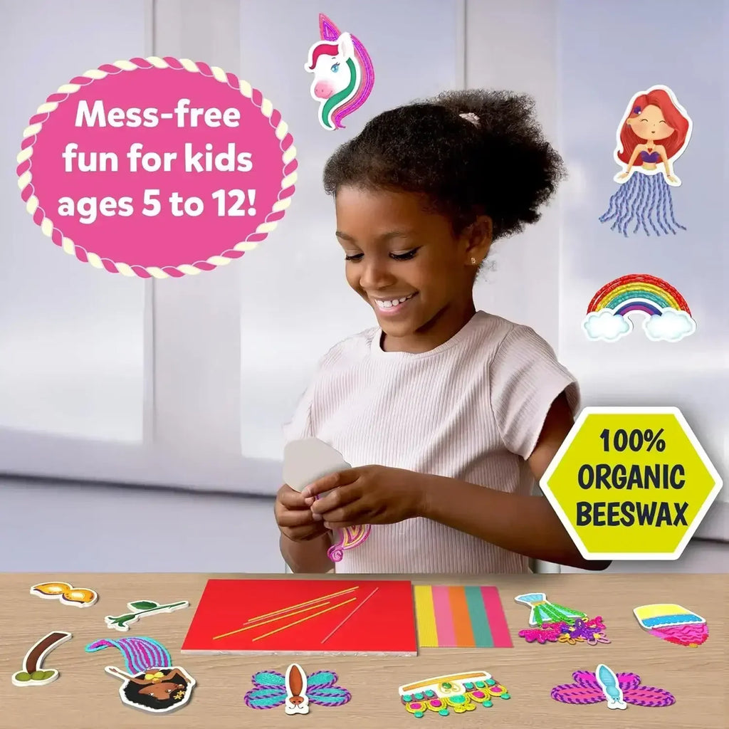 Skillmatics Waxy Window Art Kit – Reusable DIY Unicorn & Princess Craft for Kids - Naivri