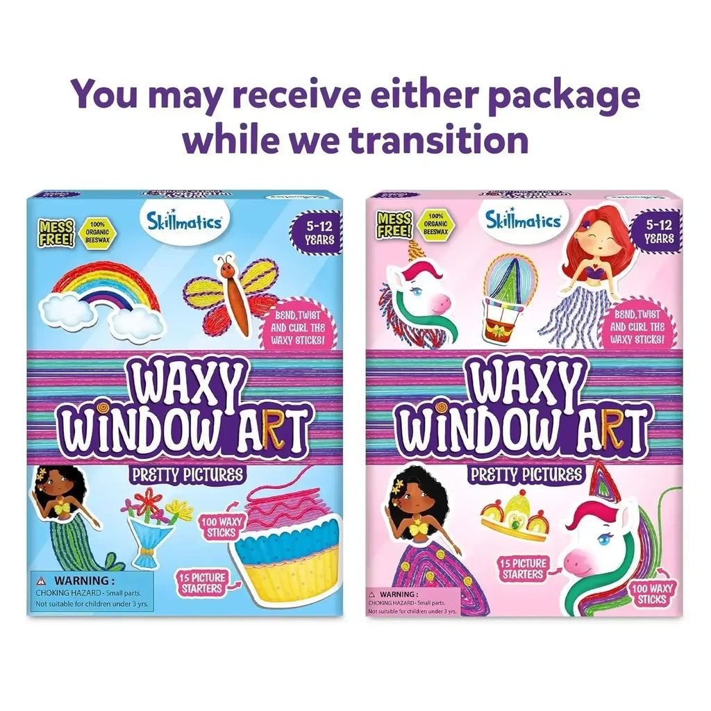 Skillmatics Waxy Window Art Kit – Reusable DIY Unicorn & Princess Craft for Kids - Naivri