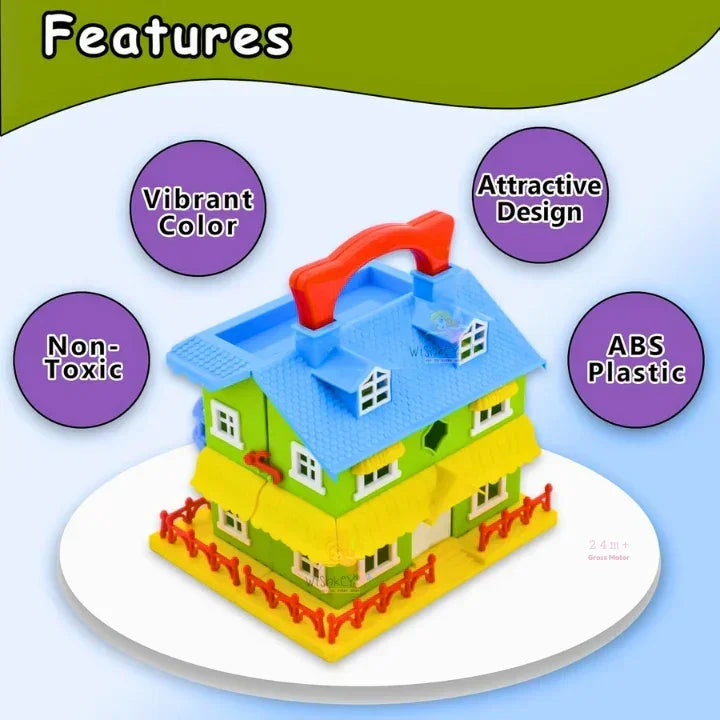 Skoodle Glamster Flip & Play Doll House with Accessories | Portable Compact Dollhouse for Girls | Customizable Interior | Non-Toxic Material | Age 3+ - Naivri