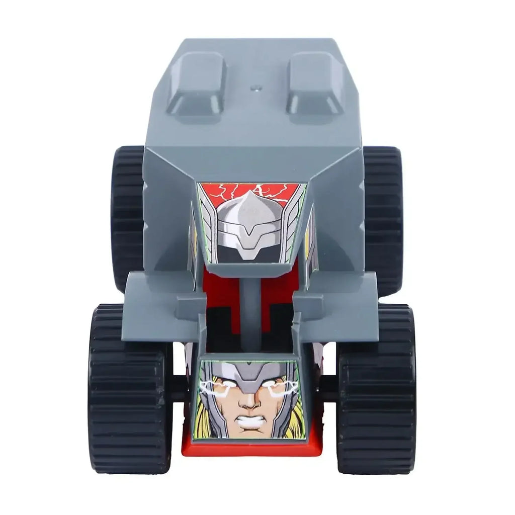 Skoodle Kid Marvel Pull-Back Monster Truck – Thor Edition | Marvel Superhero Toy Truck for Kids | Pullback Vehicle for Boys & Girls | Durable & Educational Toy | Grey - Naivri