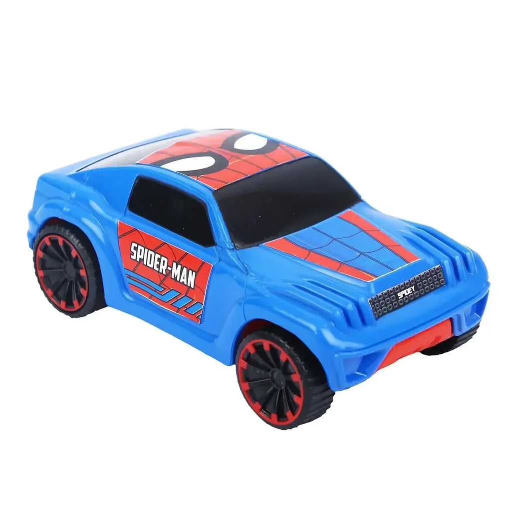 Skoodle Kid Marvel Pull-Back SUV – Spider-Man Edition | Durable Marvel Superhero Toy Car for Kids | Educational Pullback SUV for Boys & Girls | Blue & Red Spider-Man Vehicle Toy - Naivri