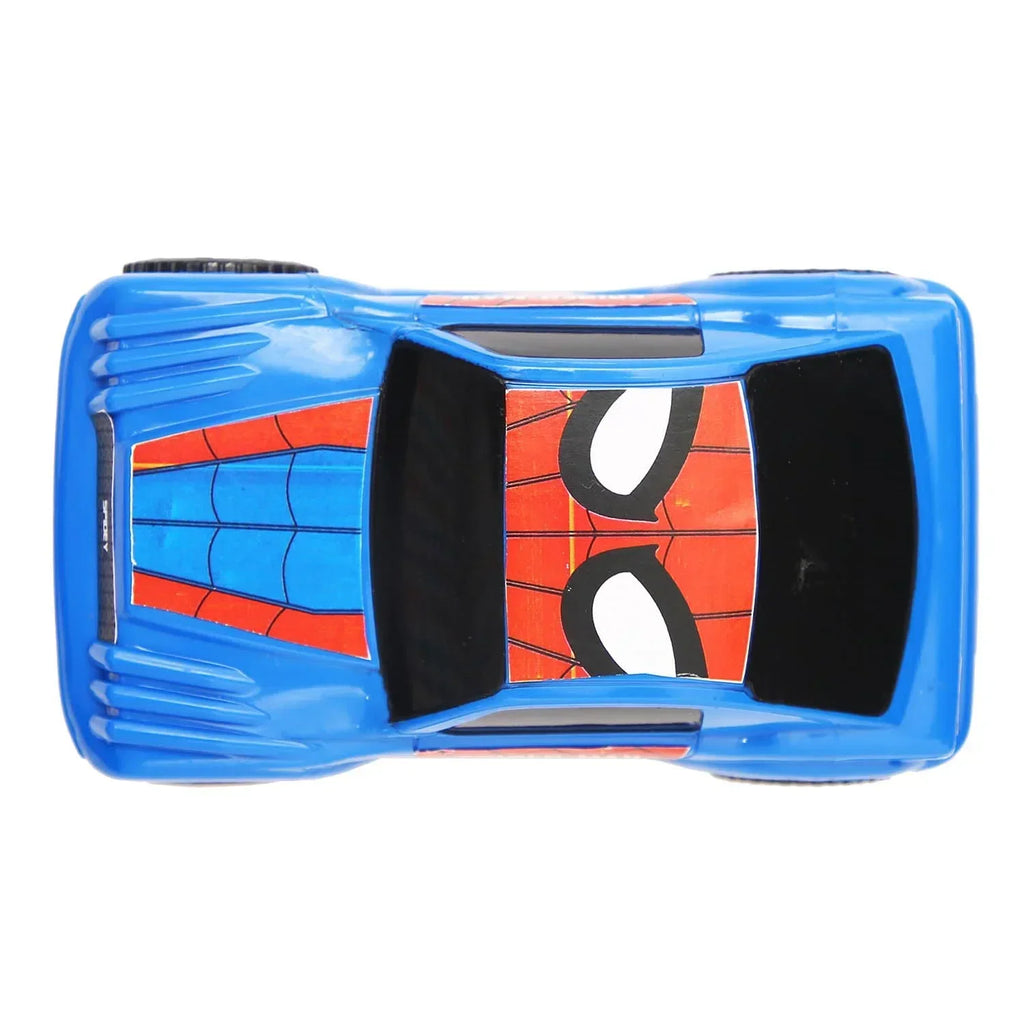 Skoodle Kid Marvel Pull-Back SUV – Spider-Man Edition | Durable Marvel Superhero Toy Car for Kids | Educational Pullback SUV for Boys & Girls | Blue & Red Spider-Man Vehicle Toy - Naivri