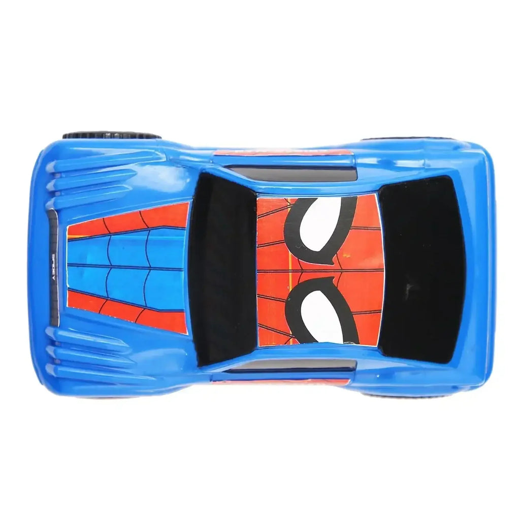 Skoodle Kid Marvel Pull-Back SUV – Spider-Man Edition | Durable Marvel Superhero Toy Car for Kids | Educational Pullback SUV for Boys & Girls | Blue & Red Spider-Man Vehicle Toy - Naivri