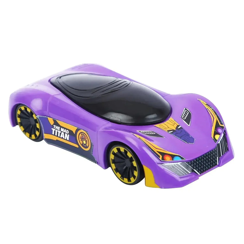 Skoodle Marvel Pull-Back Hyper Car – Thanos Edition | Purple Mini Vehicle Toy | Non-Toxic, Durable, Collectible Car for Kids | Enhances Motor Skills | Age 3+ - Naivri
