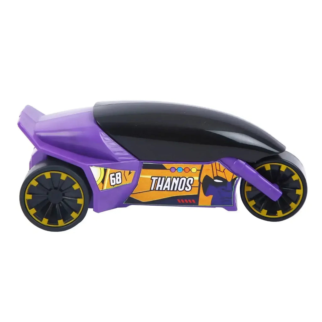 Skoodle Marvel Pull-Back Rider Bike – Thanos Edition | Purple Motorbike Toy for Kids | Pull-Back Action | Durable, Non-Toxic Plastic | Superhero Vehicle Toy | Age 3+ - Naivri