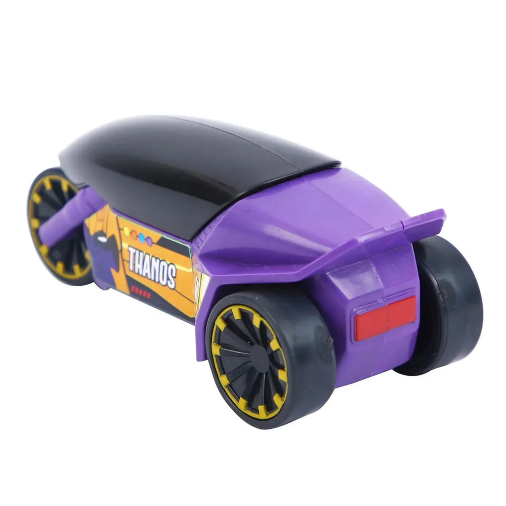Skoodle Marvel Pull-Back Rider Bike – Thanos Edition | Purple Motorbike Toy for Kids | Pull-Back Action | Durable, Non-Toxic Plastic | Superhero Vehicle Toy | Age 3+ - Naivri