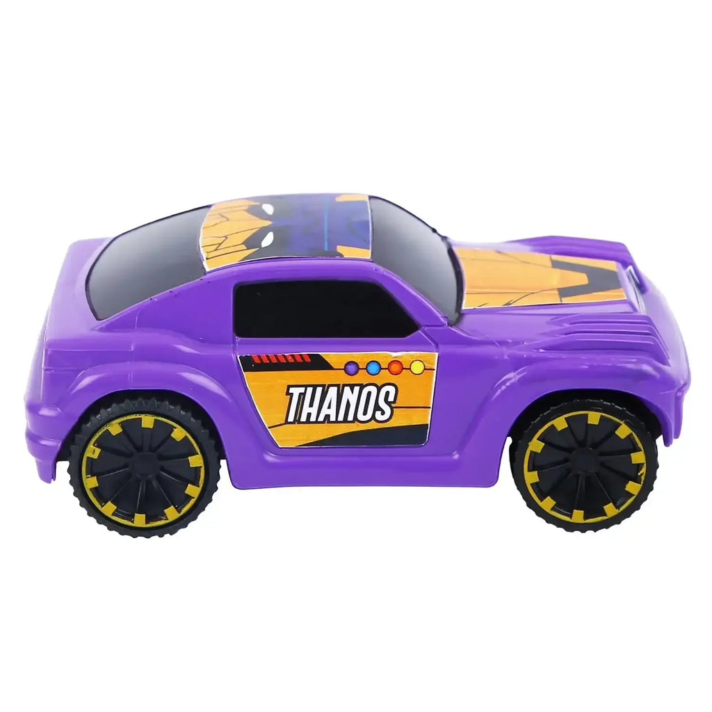 Skoodle Marvel Pull-Back SUV – Thanos Edition | Purple Pullback Toy Car for Kids | Marvel Superhero Vehicle Toy | Educational SUV Toy for Boys & Girls | Skoodle SUV Collection - Naivri