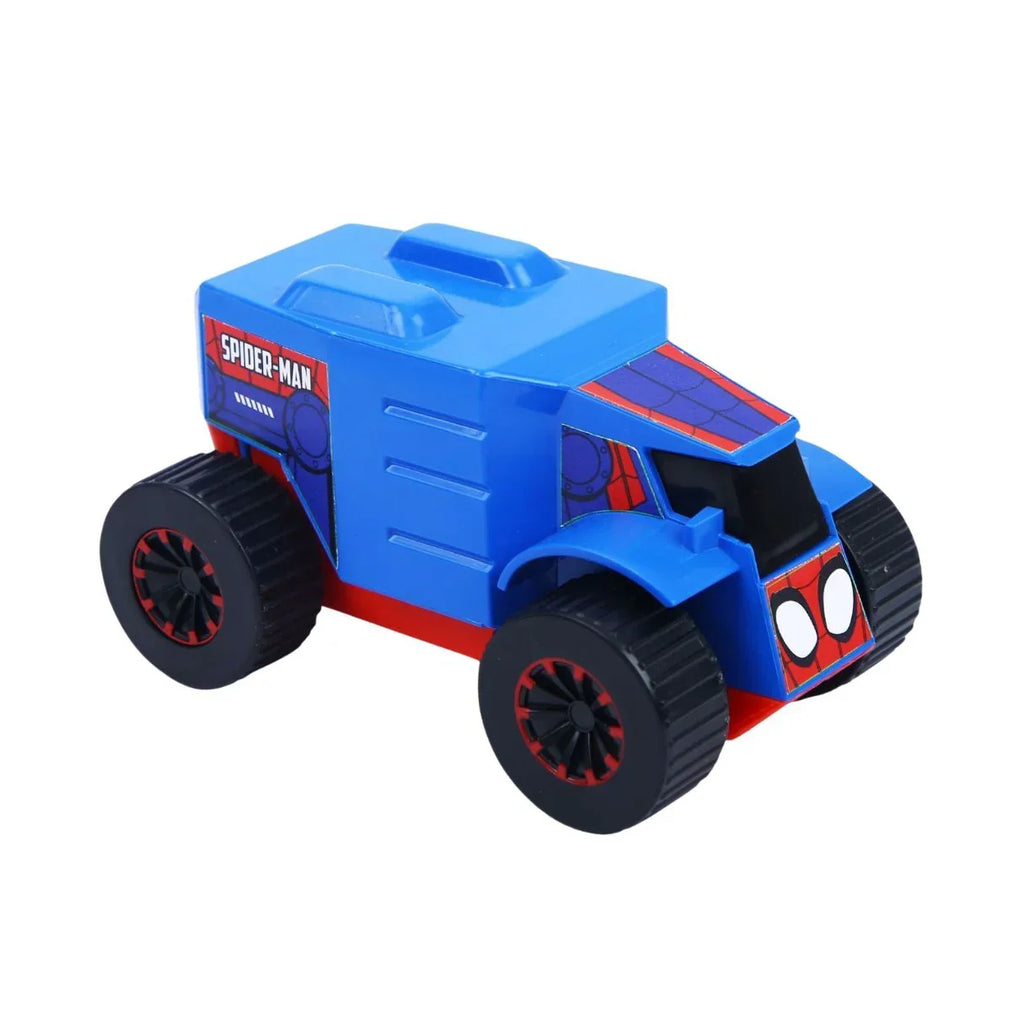 Skoodle Marvel Pullback Mightiest Truck – Spider-Man Edition | High-Speed Pull-Back Action Toy Truck for Kids | Durable & Portable Vehicle Toy | Spider-Man Collectible Play Vehicle | Red & Blue - Naivri