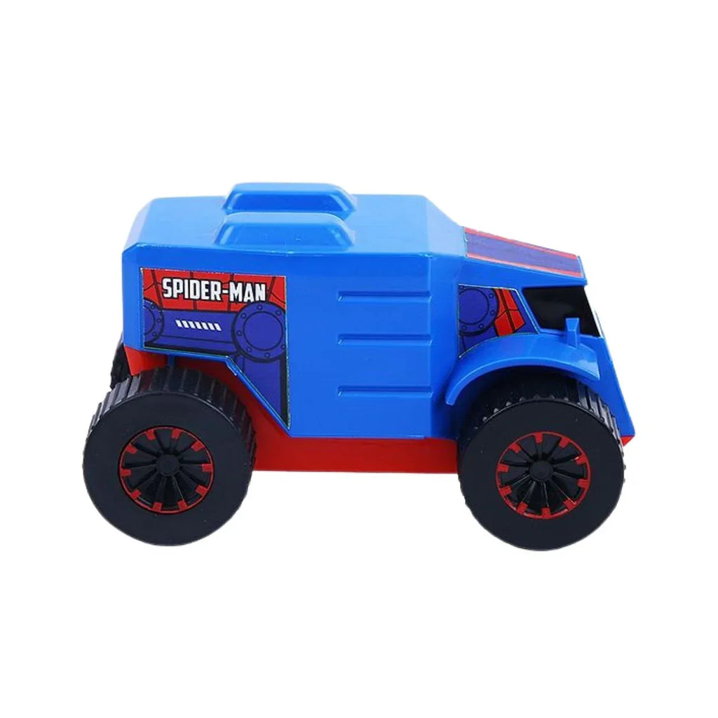 Skoodle Marvel Pullback Mightiest Truck – Spider-Man Edition | High-Speed Pull-Back Action Toy Truck for Kids | Durable & Portable Vehicle Toy | Spider-Man Collectible Play Vehicle | Red & Blue - Naivri