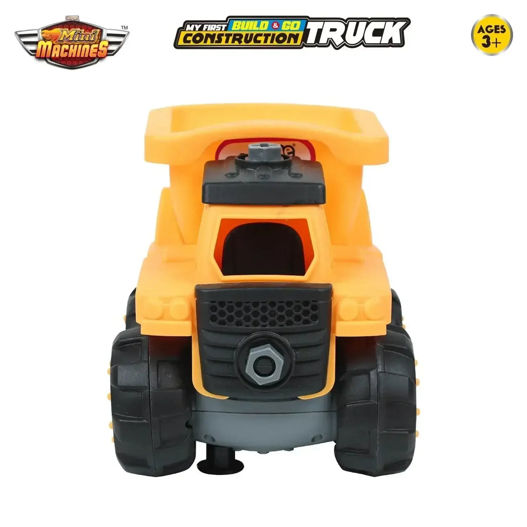 Skoodle Mini Machines Build & Go Stylish Dump Truck – Educational Construction Vehicle Toy with T-Shape Screwdriver for Kids Age 3+ (Multicolor) - Naivri