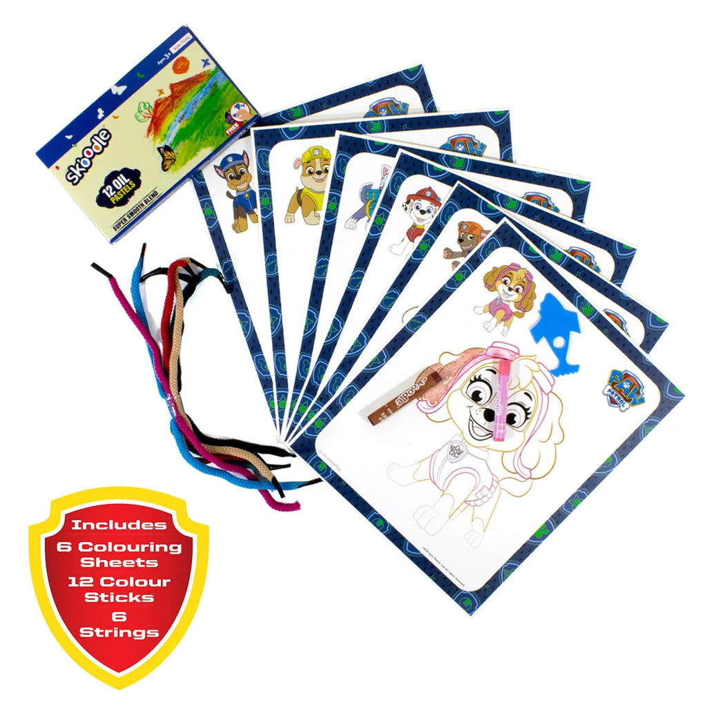 Skoodle Paw Patrol Colouring Frames - Naivri