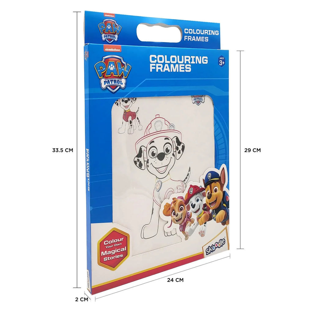 Skoodle Paw Patrol Colouring Frames - Naivri