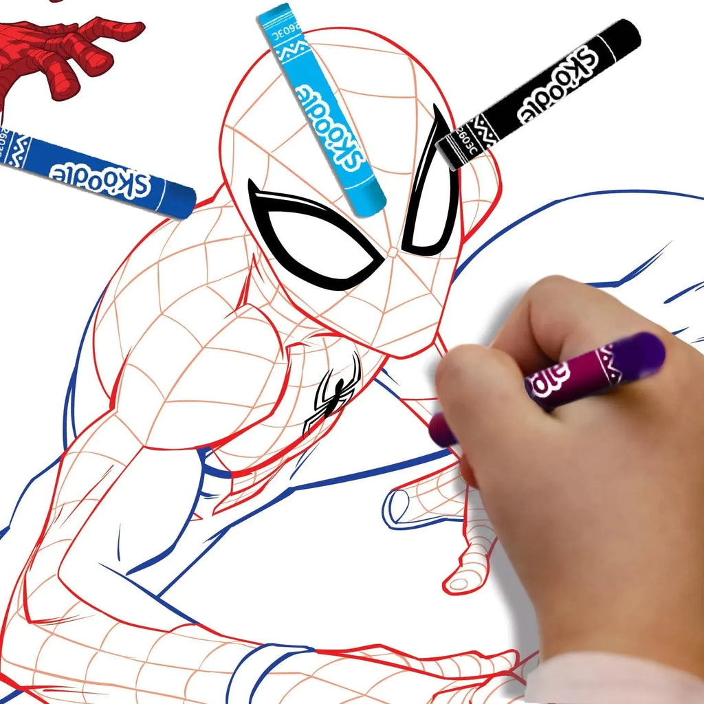 Skoodle Spiderman Colouring Frames - Naivri