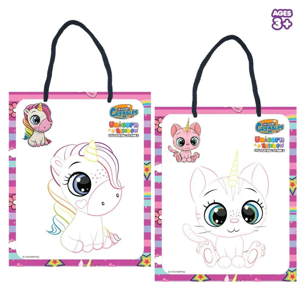 Skoodle Unicorn Colouring Frames - Naivri