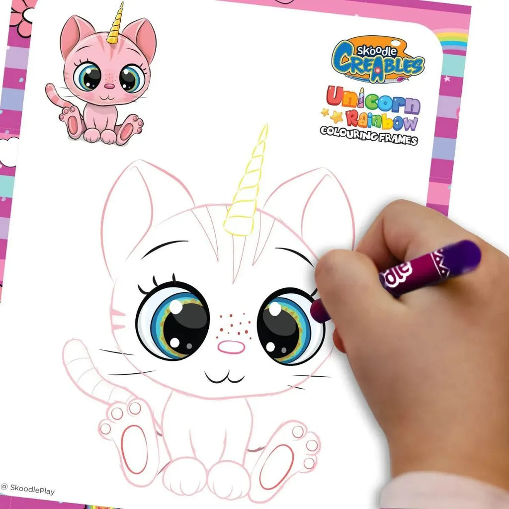 Skoodle Unicorn Colouring Frames - Naivri
