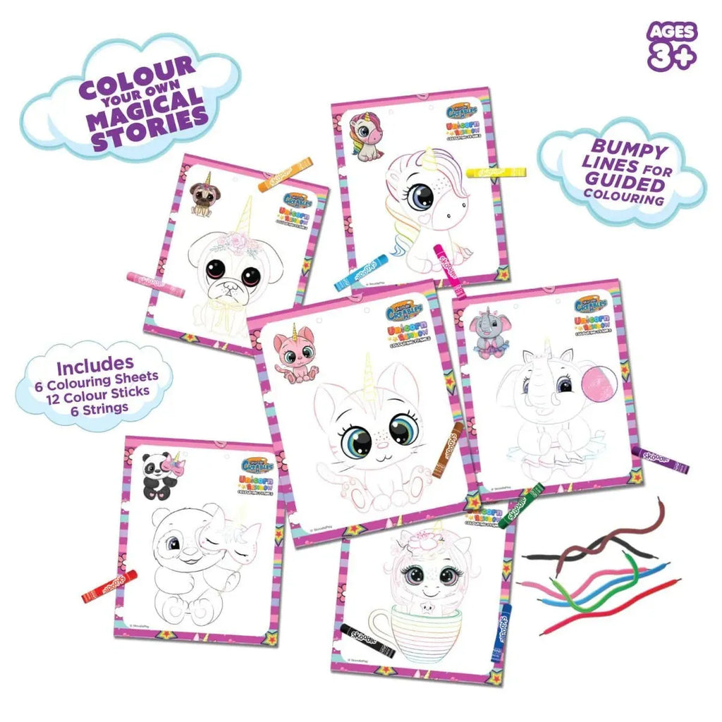 Skoodle Unicorn Colouring Frames - Naivri